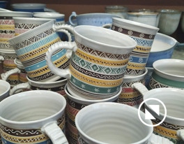 Signe Krigul kruus keraamika sgrafiito kuivmaalitehnika