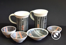 Käsitreitud portselan