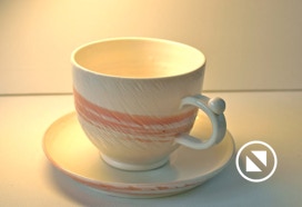 Käsitreitud portselan