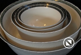 Käsitreitud portselan