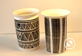 Käsitreitud portselan